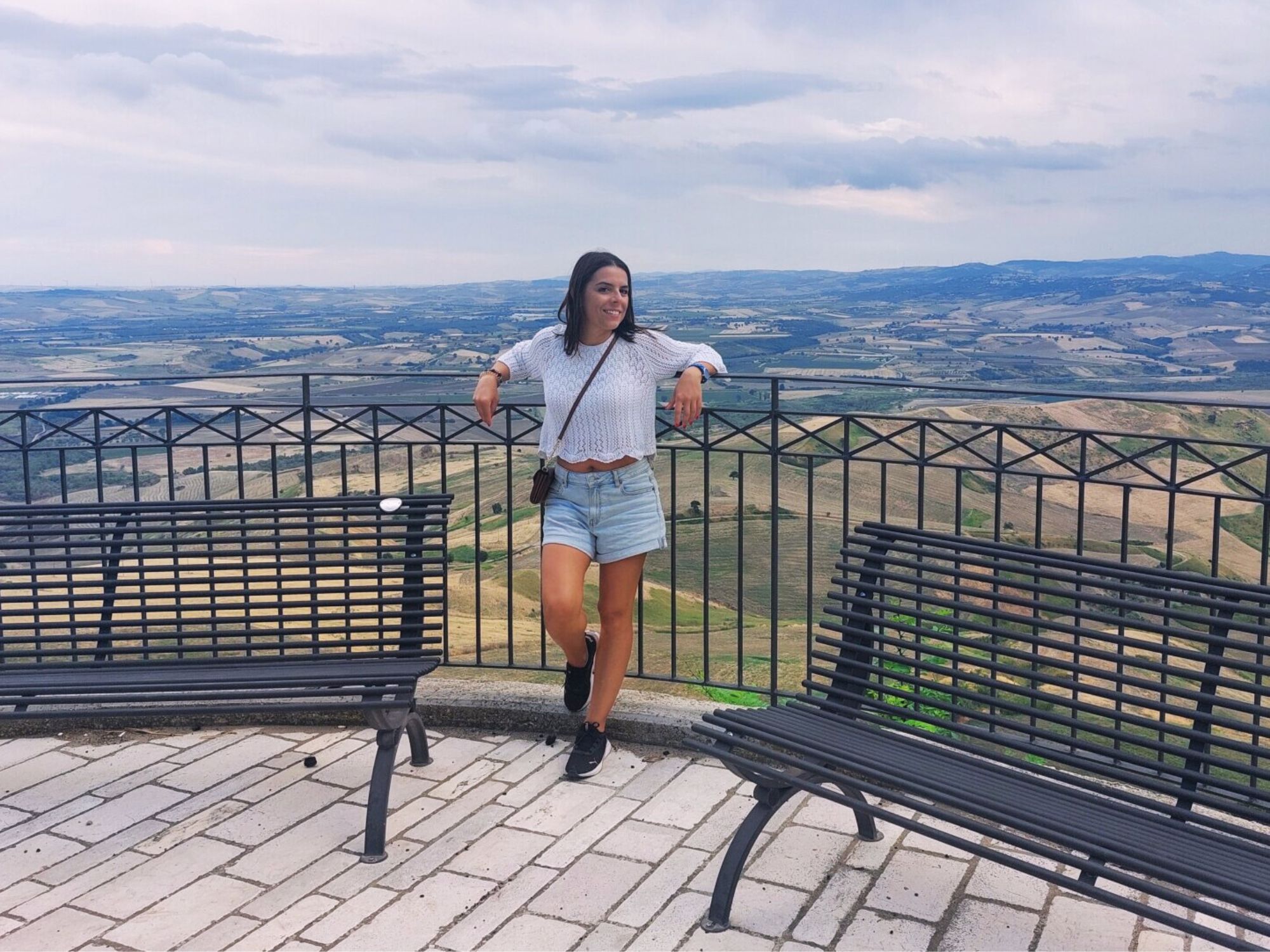 Terrazzo con vista sulle campagne