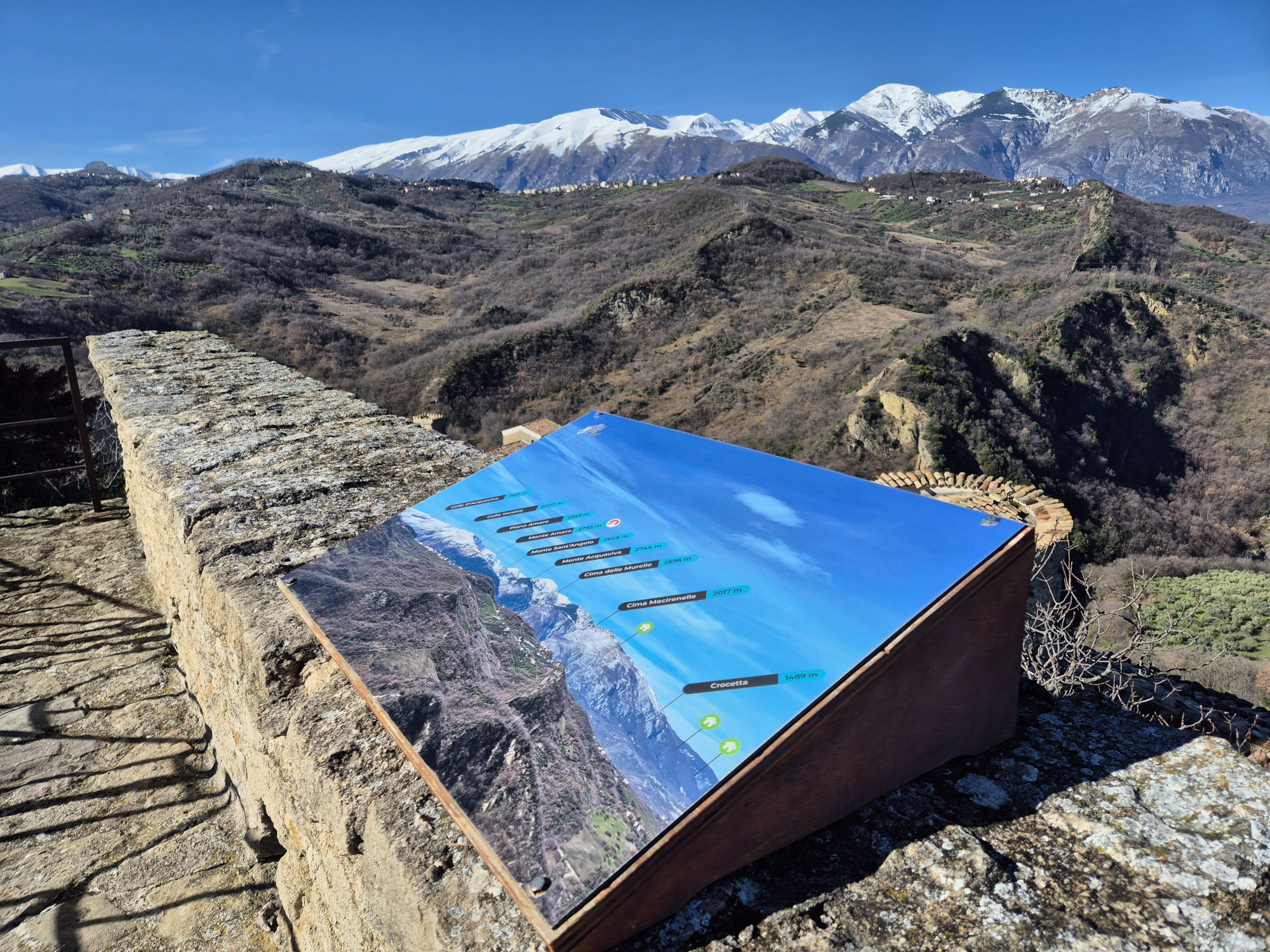 Punto panoramico – vista sui monti