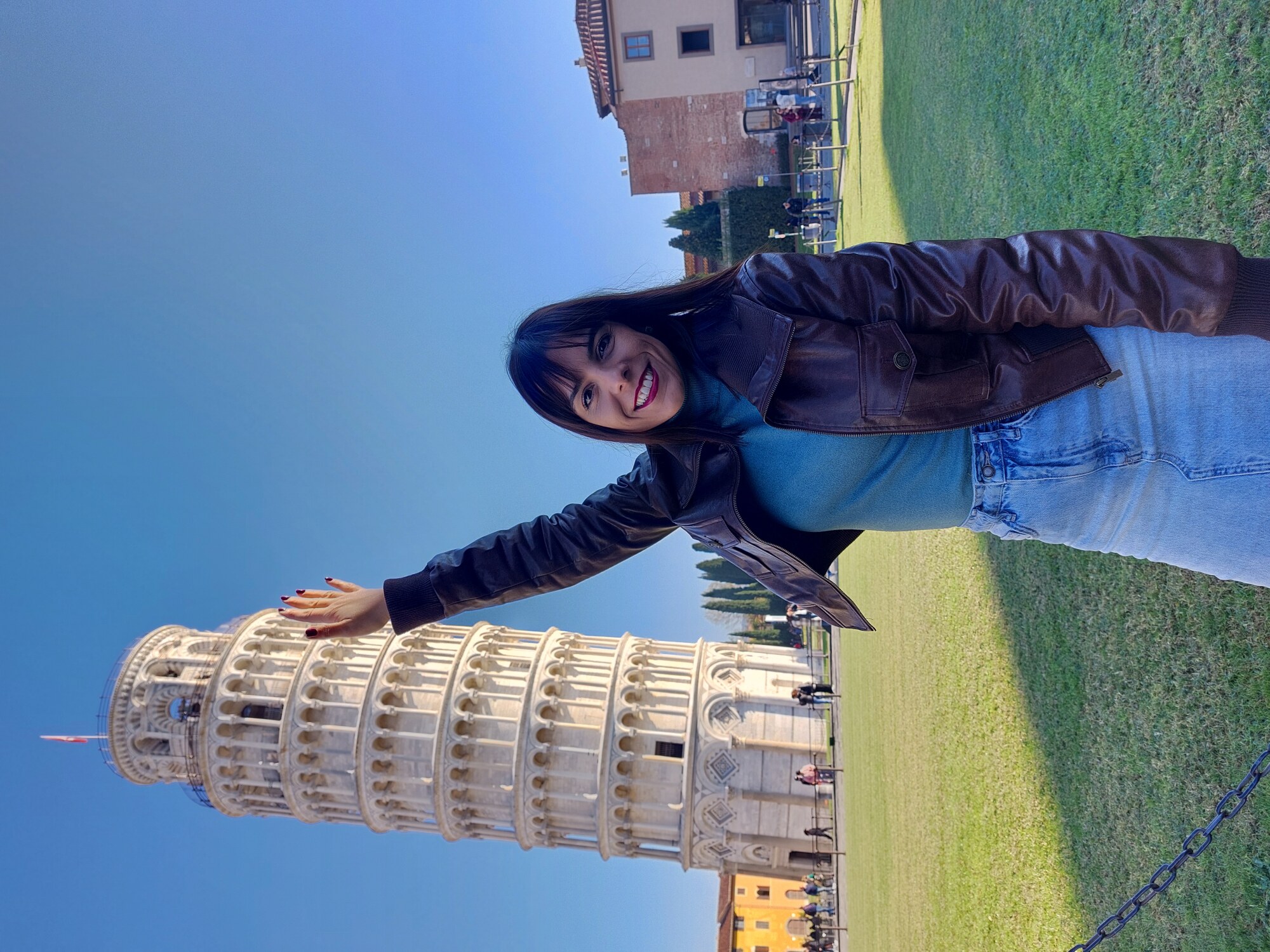 foto alla Torre di Pisa